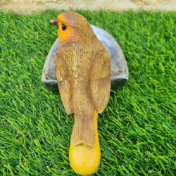 Resin Bird Feeder and Waterer Shaped Like a Garden Trowel