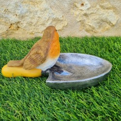 Resin Bird Feeder and Waterer Shaped Like a Garden Trowel
