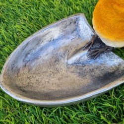 Resin Bird Feeder and Waterer Shaped Like a Garden Trowel