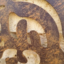 Patinated Rust Brown Tree of Life