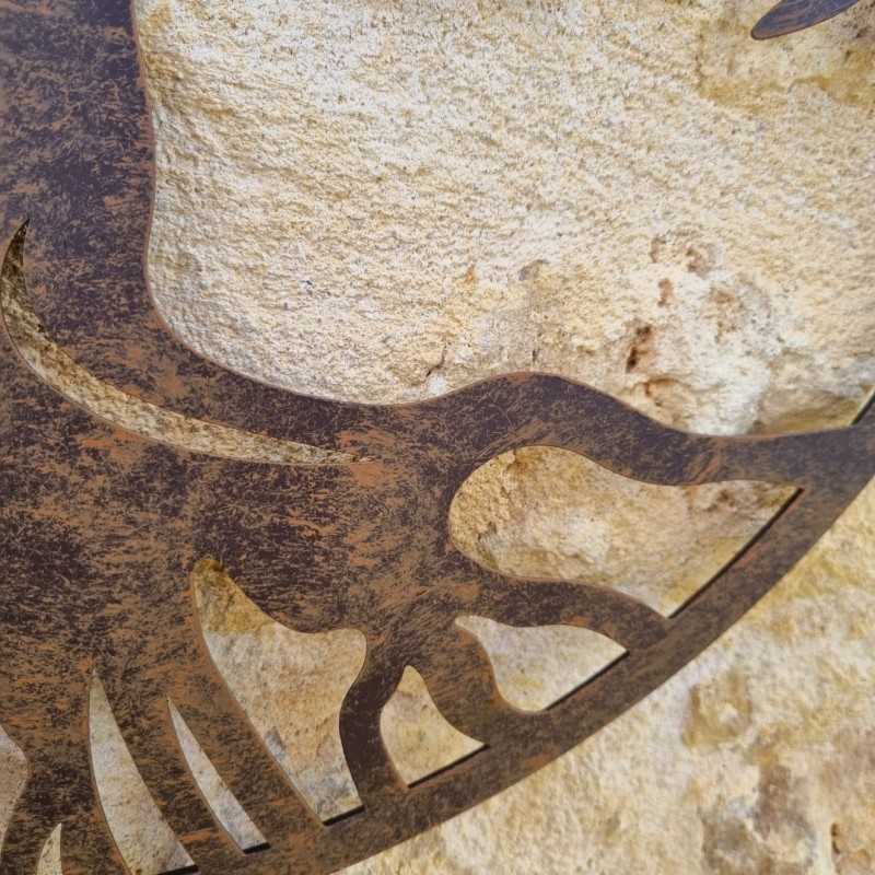 Patinated Rust Brown Tree of Life