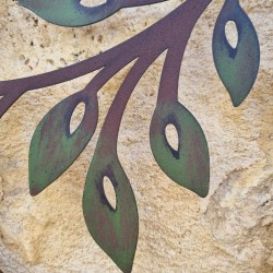 Tree of Life with Brown and Green Leaves and Heart