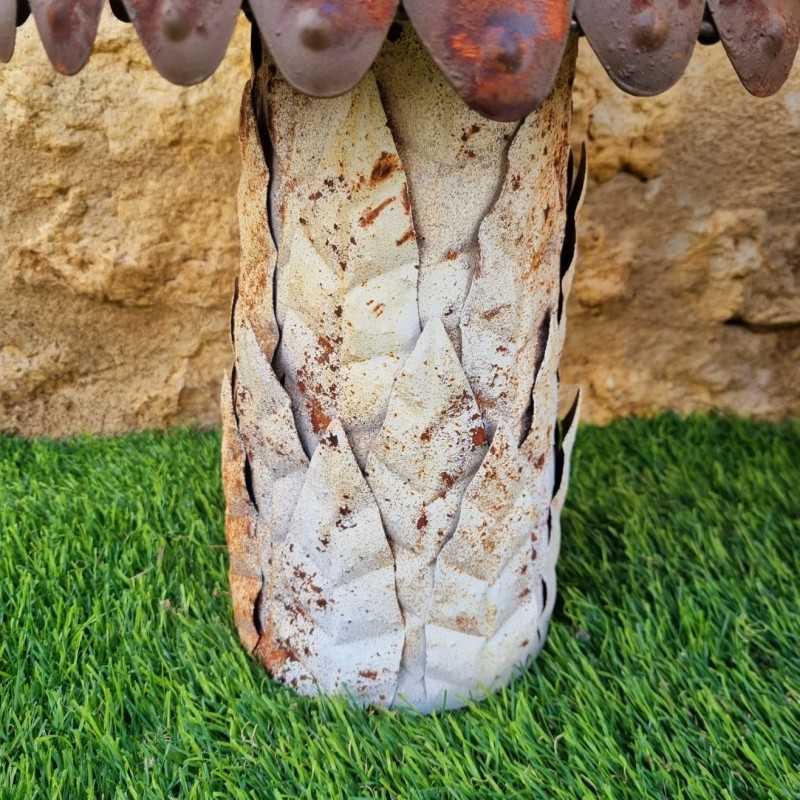 Beige, brown, and rust-colored iron mushrooms
