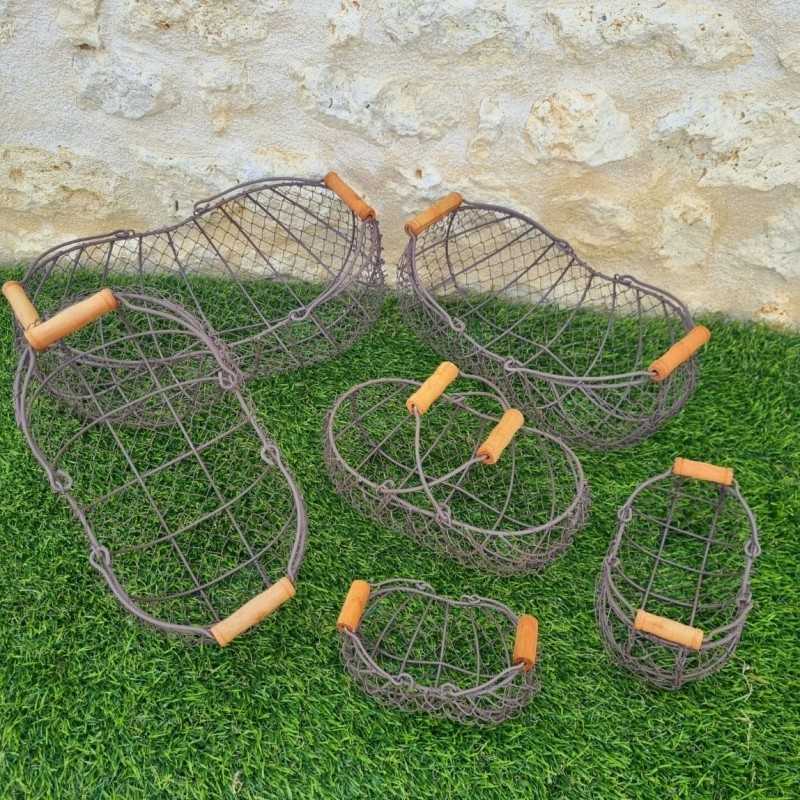 Yellow/green iron basket €22.90 LEZARD DU JARDIN