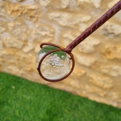 Garden mobile on stake 3 birds 126x71 cm metal view of the counterweight