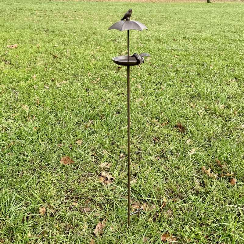 Cast Iron Spike-On Bird Feeder H114  €26.90 LEZARD DU JARDIN