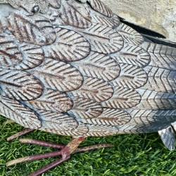 Statue sculpture chouette en métal 31x18x32cm 59,90 € LEZARD DU JARDIN