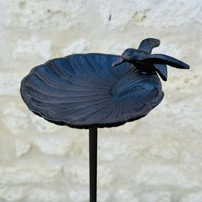 Bain d'oiseau sur pic couleur marron 100x16.5 19,90 € LEZARD DU JARDIN