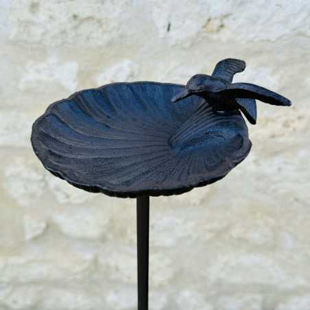 Bain d'oiseau sur pic couleur marron 100x16.5 19,90 € LEZARD DU JARDIN