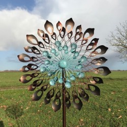 Decorative garden wind spinner in iron 213x60x27 Model Budos