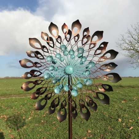 Decorative garden wind spinner in iron 213x60x27 Model Budos