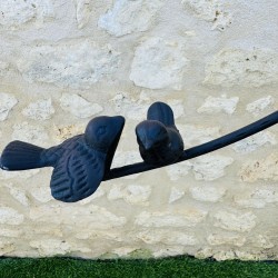 Colorful Metal Garden Bird Mobile H133 - View of the Counterweight
