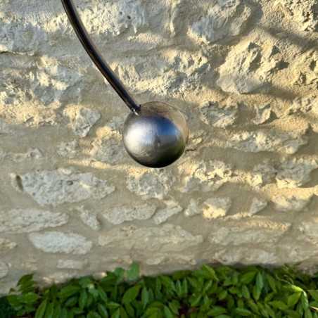 Stainless Steel Garden Mobile – Rearing Horse View of the Counterweight