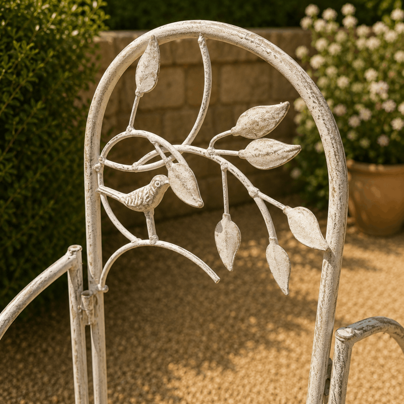 Porte-plante 6 pots en métal gris patiné ancien – Une élégante mise en scène pour vos fleurs