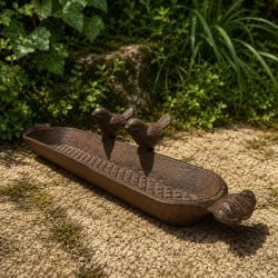 Bain d’oiseaux à poser en fonte – 30,5 cm