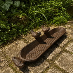 Bain d’oiseaux à poser en fonte – 30,5 cm
