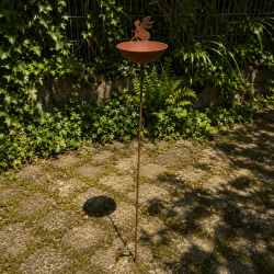 Mangeoire à oiseaux sur pic en métal – Motif Fée – Hauteur 118 cm
