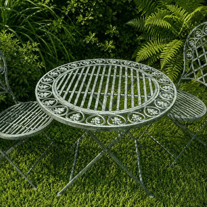 2-seat bistro garden set – table view