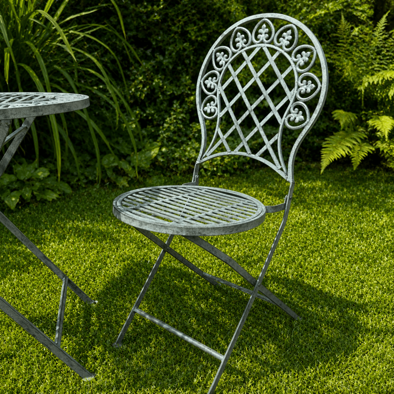 Garden bistro set for 2 – view of a chair
