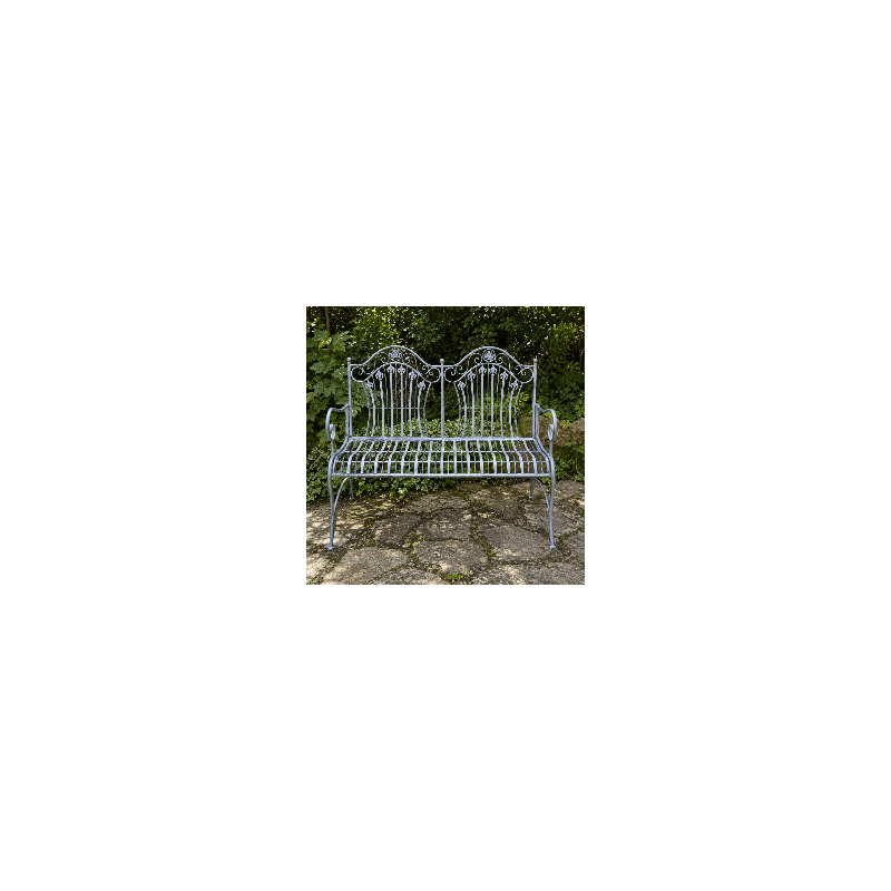 2-seat garden bench – front view