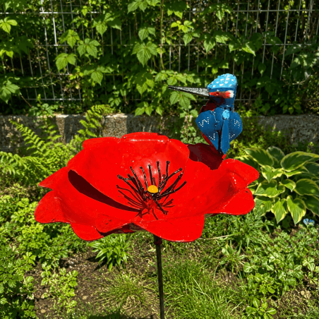 Decorative garden flower – side view