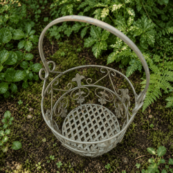 Pot-holder basket - top view of the small one