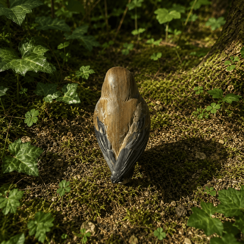 Petit oiseau décoratif en résine à poser