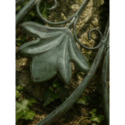 Grande rosace murale fleur de lys en métal – 95 cm
