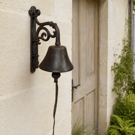 Classic cast iron wall bell
